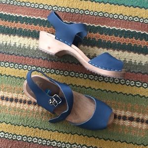 MIA Anja Peeptoe Swedish Clogs